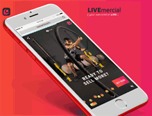Tablet Screenshot of livemercial.com